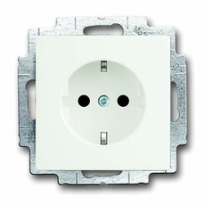 Розетка SCHUKO 16А 250В, с LED подсветкой, future/solo, белый бархат | 2013-0-5326 | 2CKA002013A5326 | ABB