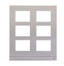 Рамка станции вызова, размер 2/3, серебристый|51025CF-A| ABB