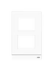 Рамка станции вызова, размер 1/2, белая|51022CF-W| ABB
