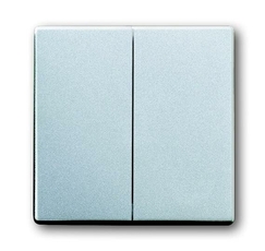 Клавиша для мех. 2-клавишных выключателей/переключателей/кнопок, серия solo/future, цвет серебристо-алюминиевый | 1751-0-3092 | 2CKA001751A3092 | ABB