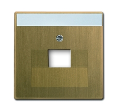 Накладкадля 2-постовой ТВ розетки 0214, 0215, 0217, 0218, с полем для надписи, серия Reflex SI, белый | 1753-0-9990 | 2CKA001753A9990 | ABB