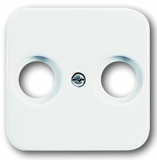 Плата центральная (накладка) для TV-FM розетки, серия Reflex SI, цвет альпийский белый | 1724-0-4326 | 2CKA001724A4326 | ABB