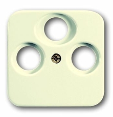 Накладка (центральная плата) для TV-R-SAT розетки, серия Bush-Duro 2000 SI, цвет слоновая кость | 1724-0-4331 | 2CKA001724A4331 | ABB