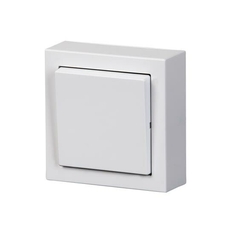 Нажимная кнопка, накладного монтажа, Impressivo, белый | 1461A-84 | 2TKA00001604 | ABB