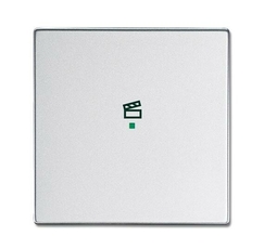 SRS-1-83 Клавиша одинарная free@home, сцена, future, серебристый алюминий|6220-0-0147| ABB