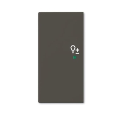 SRD-2-L-95 Клавиша двойная левая free@home, светорегулятор, Basic 55, цвет chateau-black | 6220-0-0695 | 2CKA006220A0695 | ABB