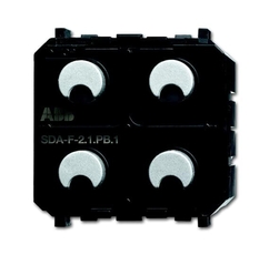 SDA-F-2.1.PB.1 Сенсор 2-клавишный/светорегулятор 1-канальный free@home, Zenit | 6220-0-0236 | 2CKA006220A0236 | ABB