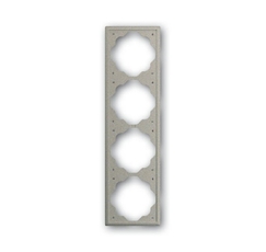 Рамка 4-постовая серия impuls цвет шампань-металлик | 1754-0-4223 | 2CKA001754A4223 | ABB