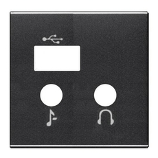 ABB Zenit Накладка (центральная плата) для механизма медиа-комбайна арт.9368.3, антрацит | N2268.3 AN | 2CLA226830N1801 | ABB