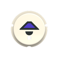 SBL-N2BL Кнопка освещение free@home, Zenit, белый | SBL-N2BL | 2CLA202610N1102 | ABB