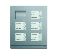 Станция вызывная, аудио, пятнадцатиклавишная, цвет сталь | 8300-0-0287 | 2CKA008300A0287 | ABB