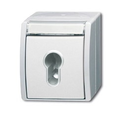 Выключатель жалюзи с ключом (для замка) 1-полюсный, IP44, серия ocean, цвет альпийский белый | 1101-0-0925 | 2CKA001101A0925 | ABB