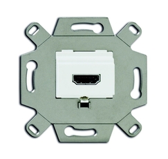 Механизм HDMI-розетки/разъёма, HDMI-type A, Full HD, 20 полюсов, цвет альпийский белый | 0230-0-0431 | 2CKA000230A0431 | ABB