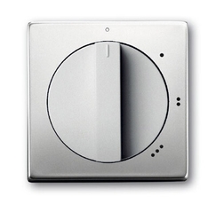 Плата центральная (накладка) с поворотной ручкой для переключателя на 3 положения 2710 U, серия pur/сталь | 1710-0-3758 | 2CKA001710A3758 | ABB