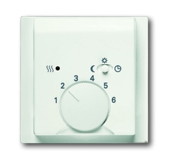 Плата центр. (накладка) для мех. терморегулятора (термостата) 1095 U, 1096 U, серия impuls, цвет белый бархат | 1710-0-3924 | 2CKA001710A3924 | ABB