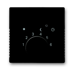 ABB Basic 55 Шато (чёрный) Накладка для терморегулятора (мех. 1095 U, 1095 UF-507, 1096 U) | 1710-0-3935 | 2CKA001710A3935 | ABB