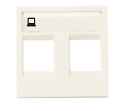 ABB Zenit Альп. белый Накладка 2-я телеф/комп розетки (для суп.2017.2,2017.3,2018,2018.5,2018.6,2018.8) | N2218.2 BL | 2CLA221820N1101 | ABB