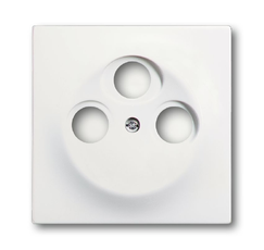 Накладка (центральная плата) для TV-R-SAT розетки, серия impuls, цвет белый бархат | 1753-0-0167 | 2CKA001753A0167 | ABB