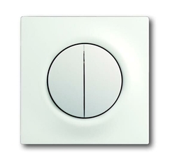 Клавиша для механизма 2-клавишных выключателей/переключателей/кнопок, серия impuls, цвет белый бархат | 1753-0-0181 | 2CKA001753A0181 | ABB