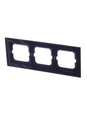 Рамка 3-постовая, серия axcent, цвет чёрный | 1754-0-4411 | 2CKA001754A4411 | ABB