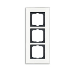 Рамка 3-постовая, серия carat, белое стекло (v.2012) | 1754-0-4444 | 2CKA001754A4444 | ABB