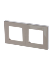 ABB Levit Кофе макиато / белый Рамка 2-ая | 3901H-A05020 18W | 2CHH015020A6018 | ABB