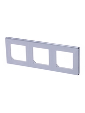 ABB Levit Белый / дымчатый чёрный Рамка 3-ая | 3901H-A05030 62W | 2CHH015030A6062 | ABB