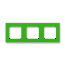 ABB Levit Зелёный / дымчатый чёрный Рамка 3-ая | 3901H-A05030 67W | 2CHH015030A6067 | ABB