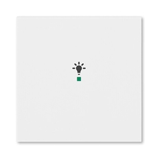 ABB Levit Белый Клавиша 1-ая с символом освещения free@home | 6220H-A01001 03 | 2CHH621001A4003 | ABB