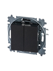 ABB Levit Антрацит / дымчатый чёрный Переключатель 2-кл. | 3559H-A52445 63W | 2CHH595245A6063 | ABB