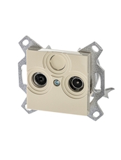 ABB Levit Слоновая кость Розетка TV-R оконечная | 5011H-A03503 17W | 2CHH083503A6017 | ABB