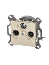 ABB Levit Слоновая кость Розетка TV-R-SAT единственная | 5011H-A03303 17W | 2CHH083303A6017 | ABB