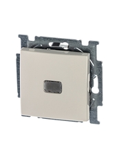 ABB Basic 55 Сл. кость Выключатель 1-клавишный с подсветкой | 1012-0-2156 | 2CKA001012A2156 | ABB