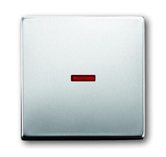 Клавиша для механизма 1-клавишного выключателя/переключателя/кнопки с красной линзой, серия pur/сталь | 1751-0-2957 | 2CKA001751A2957 | ABB