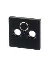 Накладка (центральная плата) для TV-R-SAT розетки, серия solo/future, цвет антрацит | 1724-0-4252 | 2CKA001724A4252 | ABB