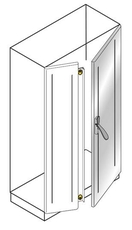 Створка двойной двери,нерж.ст 1800x600мм | EC1880FC6X | ABB