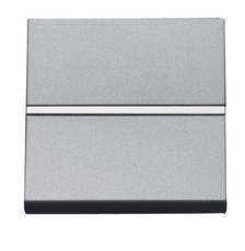 ABB Zenit Серебряный Выключатель 1-клавишный кнопочный НЗ-контакт (2 мод) | N2204.6 PL | 2CLA220460N1301 | ABB