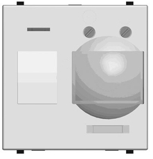 ABB Zenit Серебряный Датчик движения ИК (реле) 3-х пров.схема подключения (2 мод) | N2241 PL | 2CLA224100N1301 | ABB