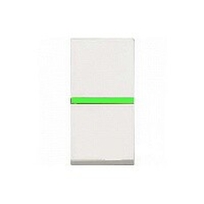 ABB Zenit Альп. белый Выключатель 1-клавишный с индикацией (1 мод) | N2101.5 BL | 2CLA210150N1101 | ABB