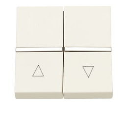 ABB Zenit Серебряный Выключатель жалюзийный без фиксации (2 мод) | N2244 PL | 2CLA224400N1301 | ABB