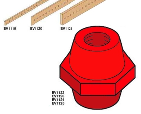 Изолятор для шин 20,25,50x5 м8x50 (25шт) | EV1125 | ABB