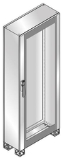 Шкаф AMX нержавеющая сталь, стеклянная дверь 2000x800x500 | TM2985VX | ABB