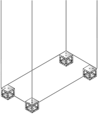Угловые элементы цоколя H=100мм (4шт) | ZN1010X | ABB