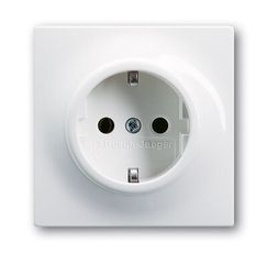 Розетка SCHUKO 16А 250В, серия impuls, цвет альпийский белый | 2011-0-3790 | 2CKA002011A3790 | ABB