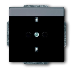 Розетка SCHUKO 16А 250В с полем для надписи, серия solo/future, цвет антрацит | 2011-0-3802 | 2CKA002011A3802 | ABB