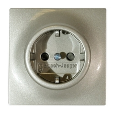 Розетка SCHUKO 16А 250В с защитными шторками, серия impuls, цвет шампань-металлик | 2013-0-4979 | 2CKA002013A4979 | ABB