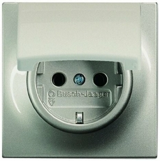 Розетка SCHUKO 16А 250В с крышкой, серия impuls, цвет шампань-металлик | 2018-0-1016 | 2CKA002018A1016 | ABB