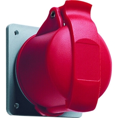 Розетка панельная с прямым унифицированным фланцем 316RU6, 16A, 3P+E, IP44, 6ч | 2CMA193178R1000 | ABB