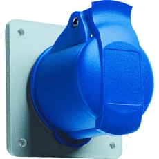 Розетка панельная с прямым унифицированным фланцем 232RU4, 32A, 2P+E, IP44, 4ч | 2CMA193241R1000 | ABB