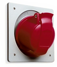 Розетка панельная с угловым унифицированным фланцем 432RAU6, 32A, 3P+N+E, IP44, 6ч | 2CMA193283R1000 | ABB